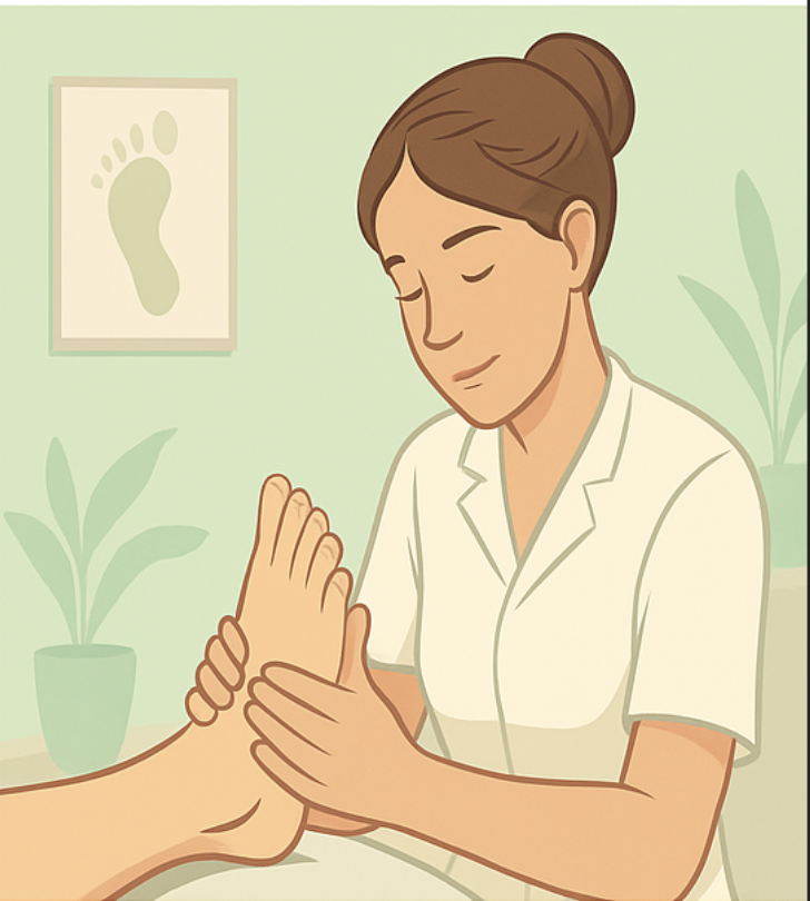 Procedimento de tratamento dos pés