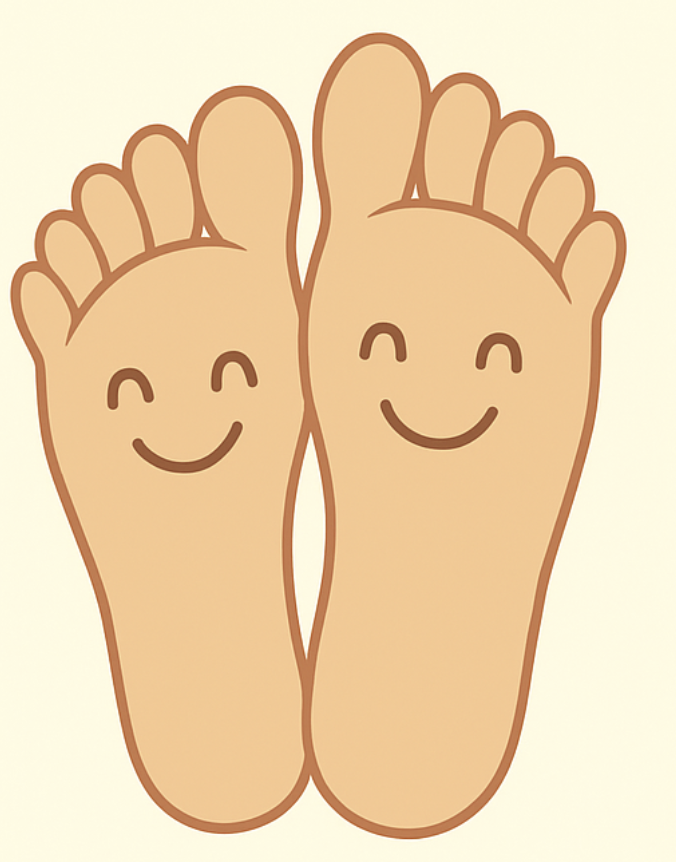 Antes e depois de tratamento podológico